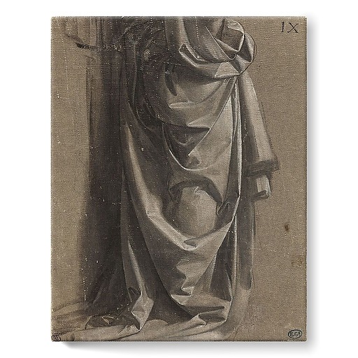 Draperie Jabach IX. Figure debout, de profil (stretched canvas)
