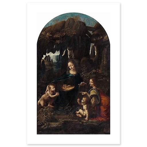 Vierge à l'Enfant avec saint Jean Baptiste et un ange, dite La Vierge aux rochers (art prints)