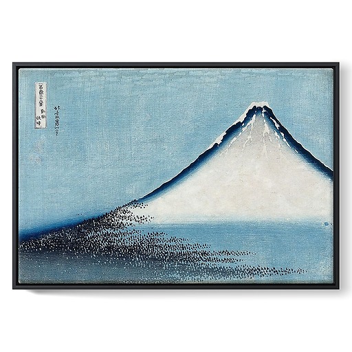Le Fuji bleu (framed canvas)