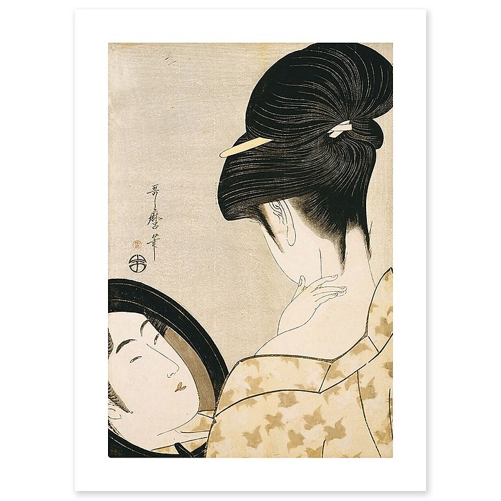 Femme se poudrant le cou (canvas without frame)