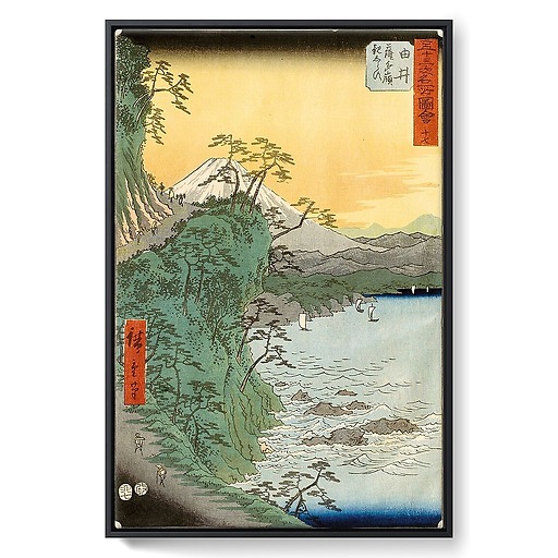 estampe de la série Les Cinquante-trois Étapes du Tôkaidô (framed canvas)