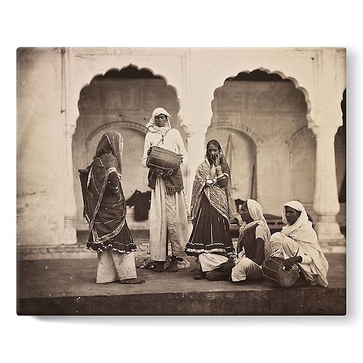 Groupe de hijra, 1870-1880 (stretched canvas)