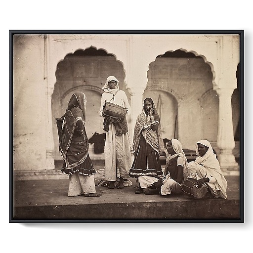 Groupe de hijra, 1870-1880 (framed canvas)