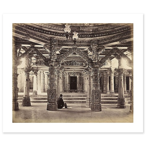 Mont Abu. Delwara, temple de Vimala Vasahi, 1870 (affiches d'art)