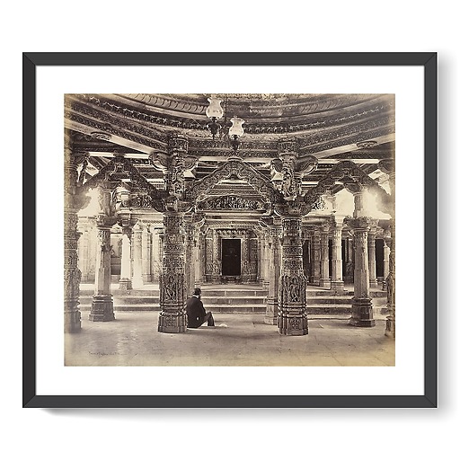 Mont Abu. Delwara, temple de Vimala Vasahi, 1870 (affiches d'art encadrées)
