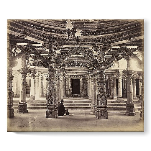 Mont Abu. Delwara, temple de Vimala Vasahi, 1870 (stretched canvas)