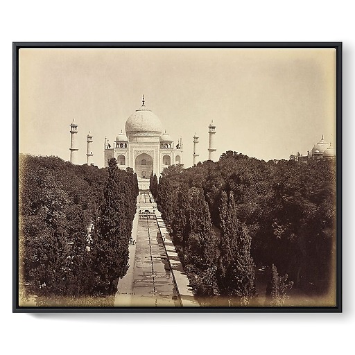 Agra. Le Taj Mahal, 1863-1870 (framed canvas)