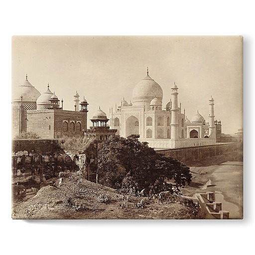 Agra. Le Taj Mahal, 1870-1880 (stretched canvas)