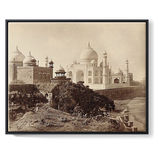 Agra. Le Taj Mahal, 1870-1880 (framed canvas)