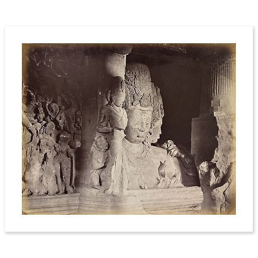 Elephanta. Maheshamurti, 1870-1880 (art prints)