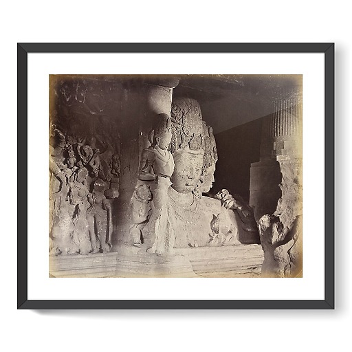 Elephanta. Maheshamurti, 1870-1880 (affiches d'art encadrées)
