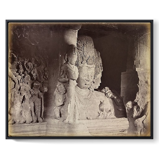 Elephanta. Maheshamurti, 1870-1880 (framed canvas)