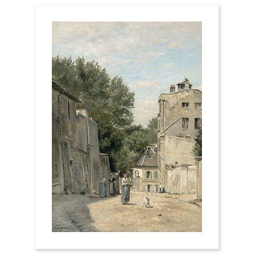 Montmartre, rue Saint-Vincent (toiles sans cadre)