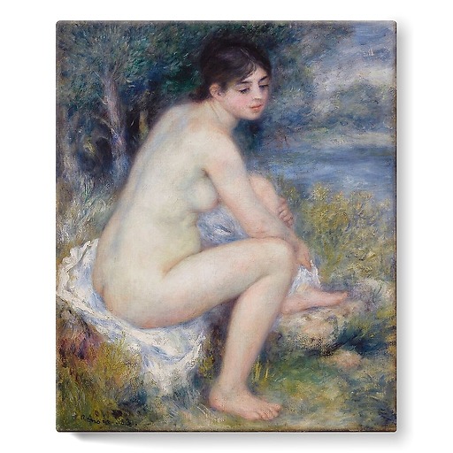 Femme nue dans un paysage (stretched canvas)