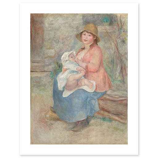 Maternité, L'Enfant au sein ou Madame Renoir et son fils Pierre (toiles sans cadre)