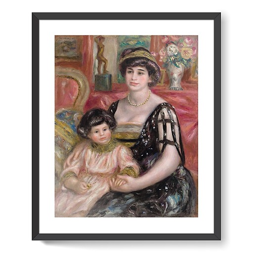 Madame Josse Bernheim-Jeune et son fils Henry (framed art prints)