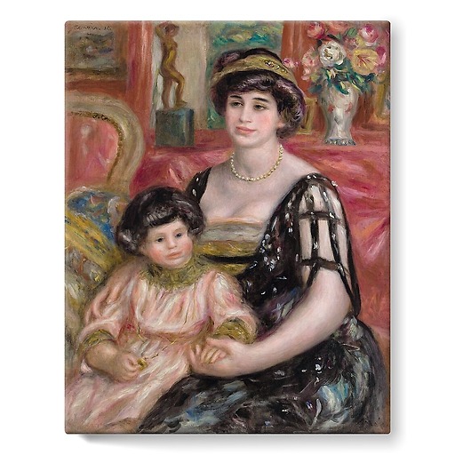 Madame Josse Bernheim-Jeune et son fils Henry (stretched canvas)