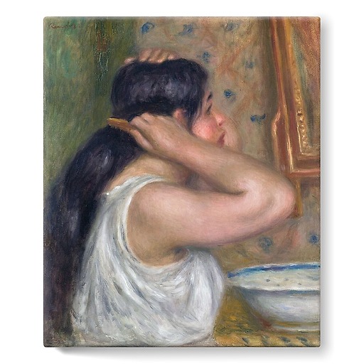 La Toilette: femme se peignant (stretched canvas)