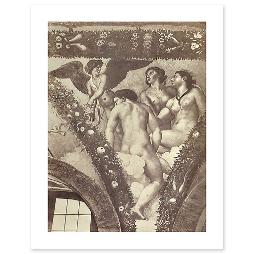 Italie, Rome: Villa Farnesina, pendentif de la loggia de Psyché 'l'Amour et les grâces' (affiches d'art)