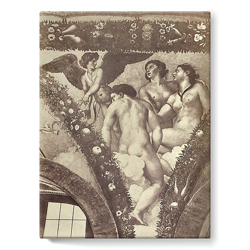 Italie, Rome: Villa Farnesina, pendentif de la loggia de Psyché 'l'Amour et les grâces' (toiles sur châssis)