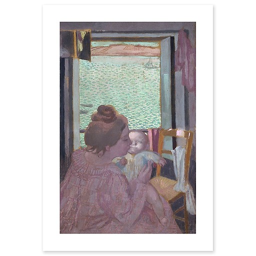 Maternité à la fenêtre (affiches d'art)