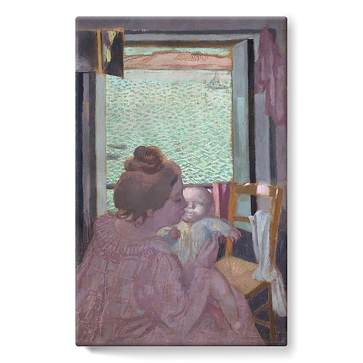 Maternité à la fenêtre (stretched canvas)