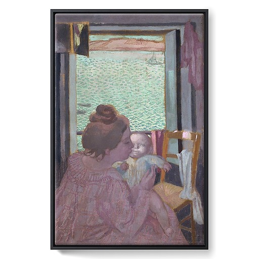 Maternité à la fenêtre (framed canvas)