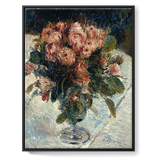 Roses mousseuses (framed canvas)