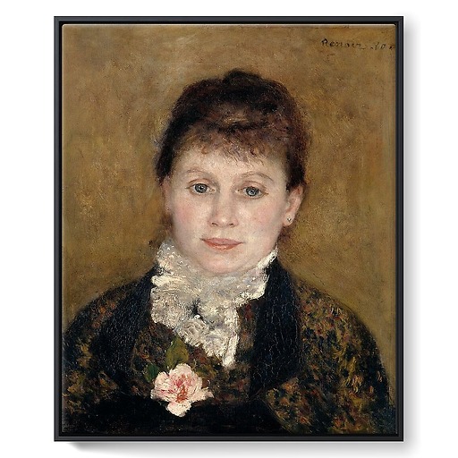 Femme au jabot blanc (framed canvas)