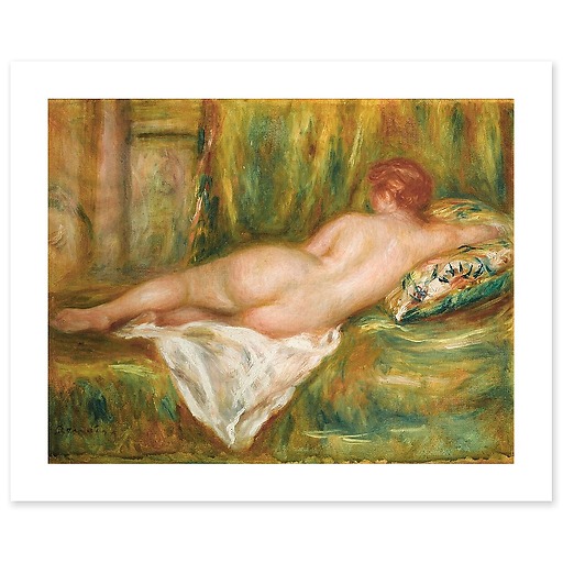 Nu couché, vu de dos ou Le Repos après le bain (canvas without frame)