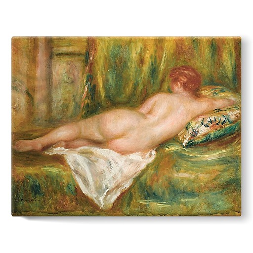Nu couché, vu de dos ou Le Repos après le bain (stretched canvas)