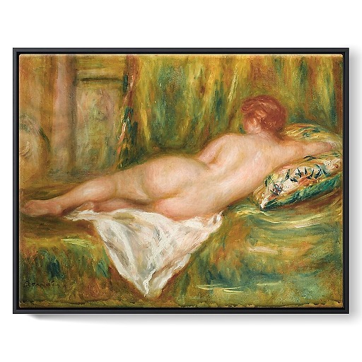 Nu couché, vu de dos ou Le Repos après le bain (framed canvas)