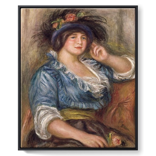 Colonna Romano ou Jeune femme à la rose (framed canvas)