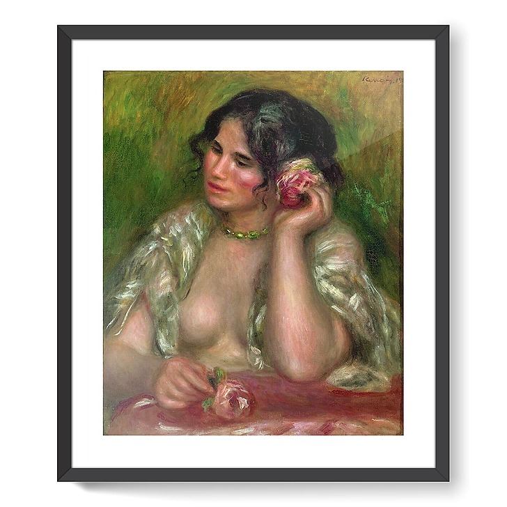 Gabrielle à la rose (framed art prints)