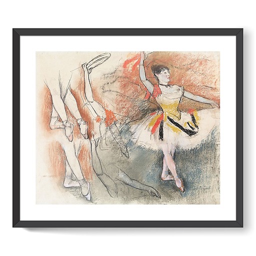 Danseuse espagnole et études de jambes, étude pour Danseuse au tambourin (framed art prints)