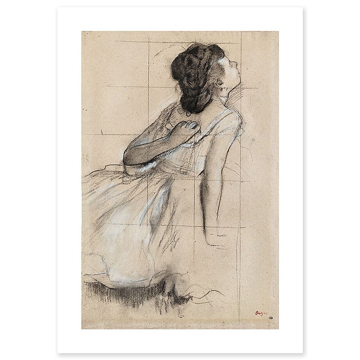 Danseuse se grattant le dos, dit aussi Danseuse vue de profil vers la droite (art prints)
