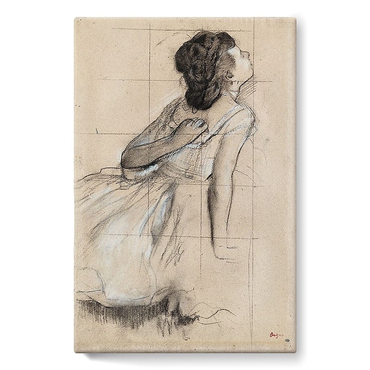 Danseuse se grattant le dos, dit aussi Danseuse vue de profil vers la droite (stretched canvas)