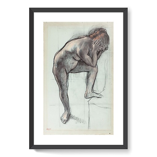 Femme nue debout (affiches d'art encadrées)