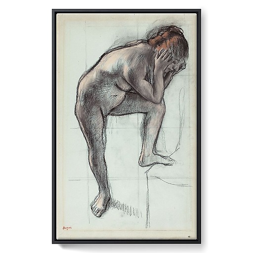 Femme nue debout (framed canvas)