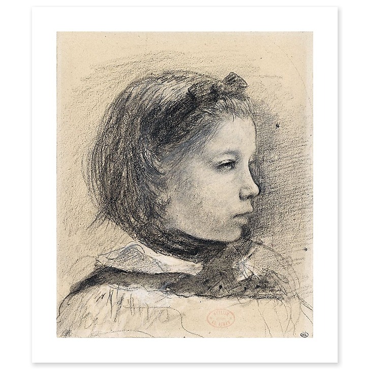 Giulia Bellelli, étude pour Portrait de famille, dit aussi La Famille Bellelli (affiches d'art)