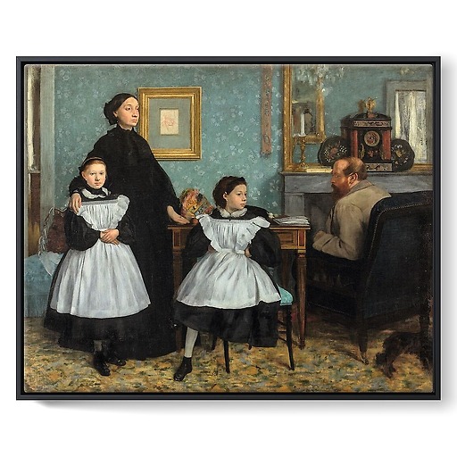 Portrait de famille, dit aussi La Famille Bellelli (framed canvas)