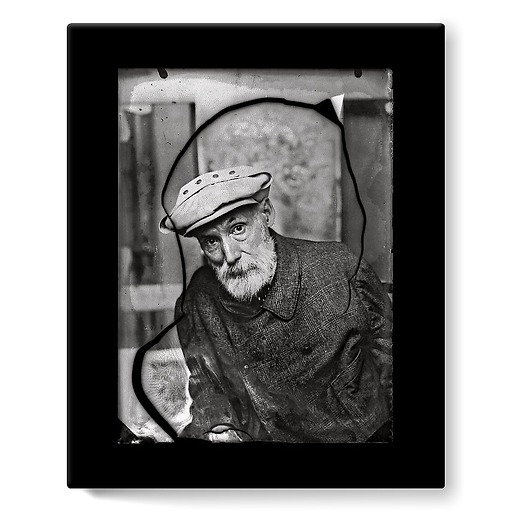Pierre-Auguste Renoir dans un de ses ateliers (toiles sur châssis)