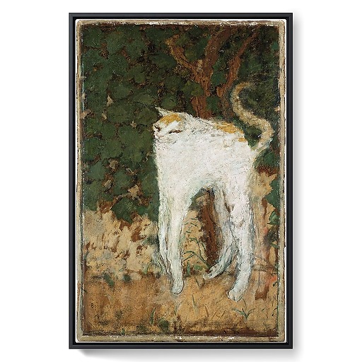 Le Chat blanc (détail) (framed canvas)