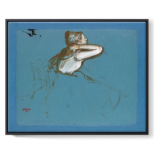 Danseuse assise tournée vers la droite (framed canvas)