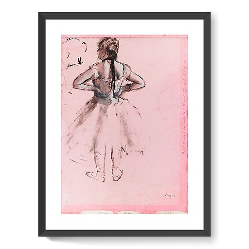 Danseuse, vue de dos, les mains sur les hanches (framed art prints)