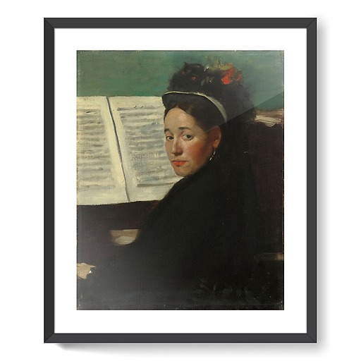 Mademoiselle Dihau au piano (framed art prints)