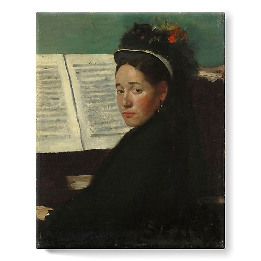 Mademoiselle Dihau au piano (stretched canvas)