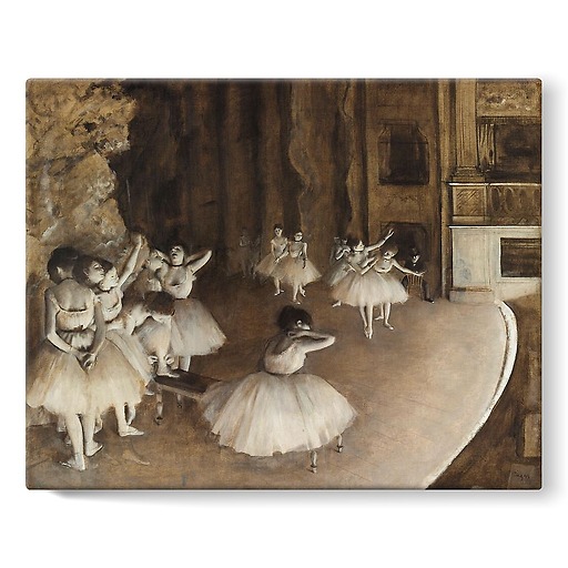 Répétition de ballet sur la scène (stretched canvas)