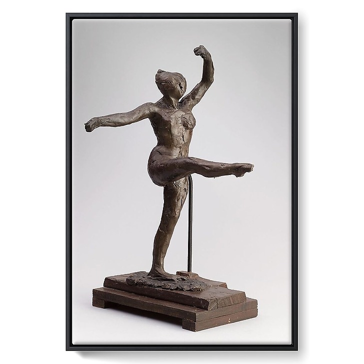 Danseuse regardant la plantede son pied droit (framed canvas)