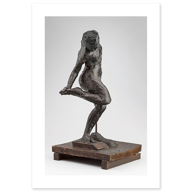 Danseuse, position de quatrième devant sur la jambe gauche, (canvas without frame)